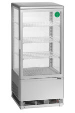 Mini-koelvitrine 78L, zilver - Afbeelding 4