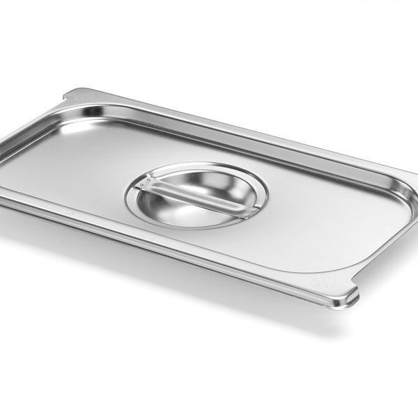 Lid for GN containers with handle recess