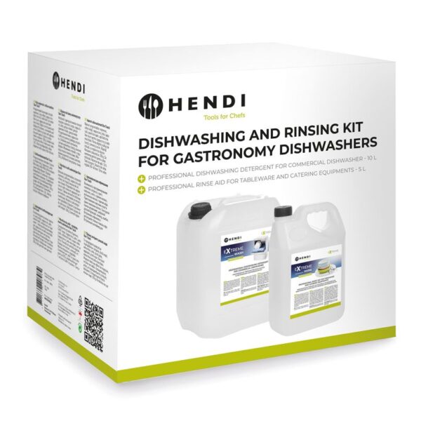 Extreme Wash & Shine Professional set for washing and rinsing dishes in commercial dishwashers