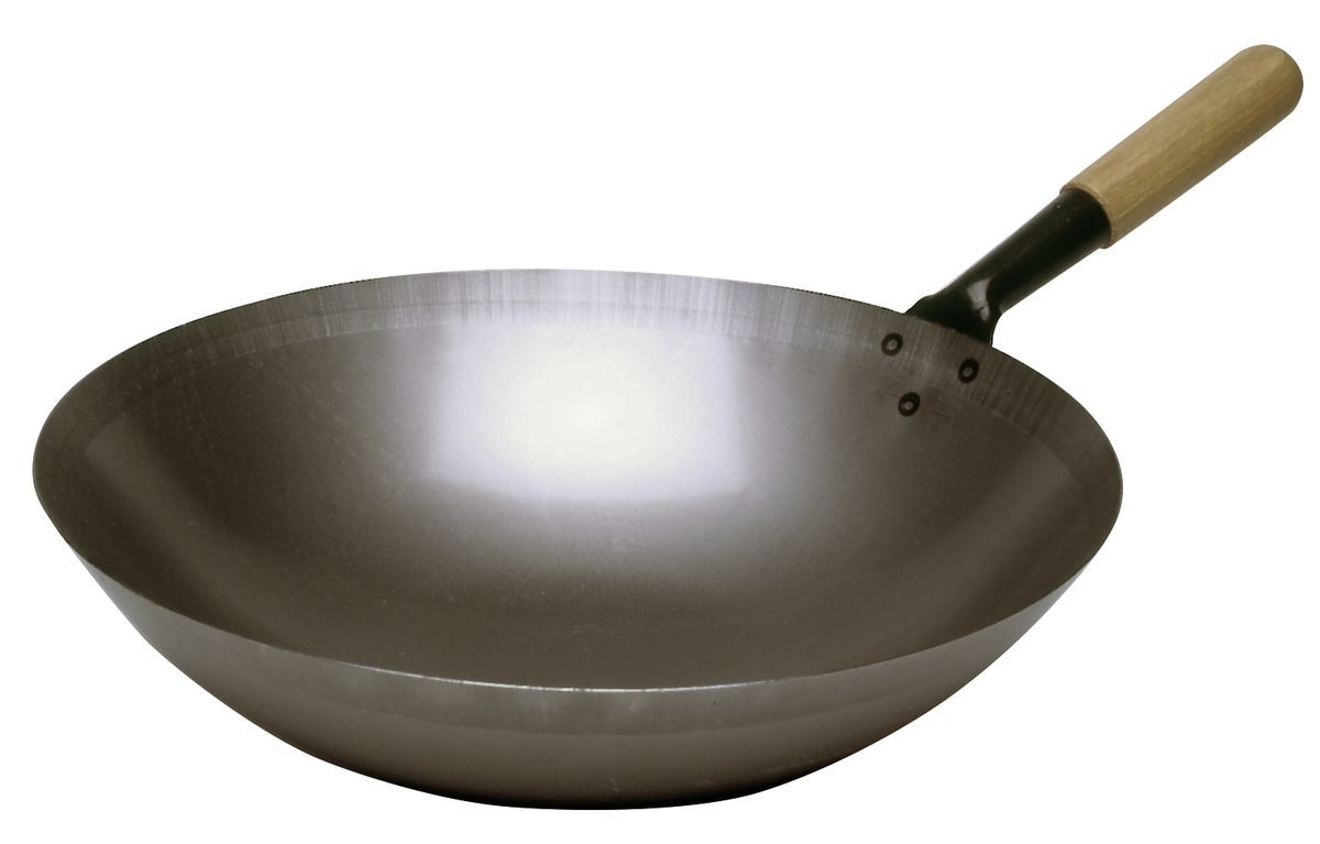 5.0.3 Wokpan staal, 360mm - Afbeelding 1