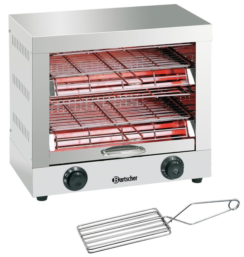 Bartscher Toaster/ Kwarts gratineeroven, dubbel