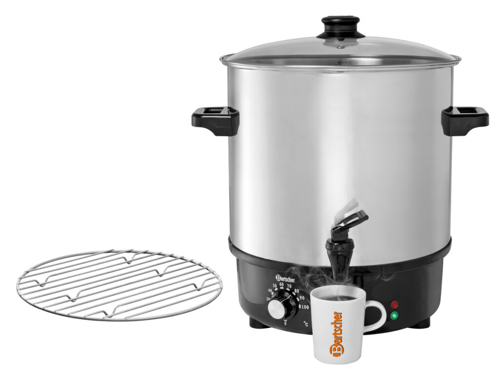 Bartscher Glühweinpan, heetwaterpan 25L, CNS